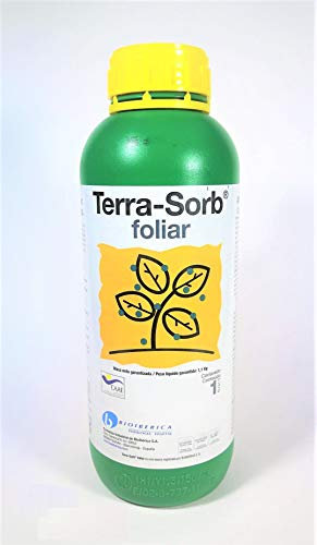 Terra-Sorb abono foliar. 1 Litro. Fertilizante a Base de aminoácidos de Hidrólisis Enzimática. Certificado ecológico.