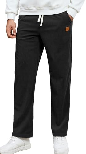 Curluriy Homme Pantalon Velours Côtelé Décontractés Hiver Automne