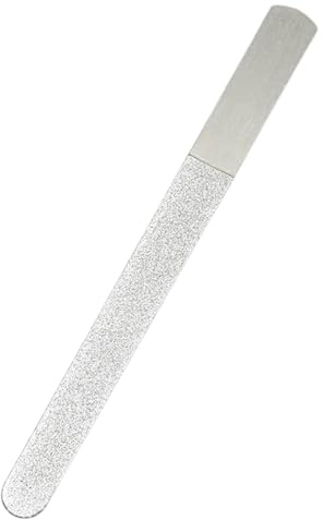 Nagelfeile – Manikürefeile aus Metall, Zehennagelfeile aus Edelstahl, Premium-Pediküre-Werkzeug mit strukturierter Oberfläche, tragbares Nagelpflegegerät | Für Zuhause, Salon