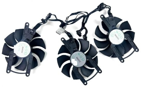 LIZHAOZ 86-mm-Lüfter PLDA09215S12H GA92S2U für Gigabyte RTX4060 GPU-Lüfter (auch für RX6700 XT 7700 Elite-Grafikkarten) Ersatzteile(ABA)