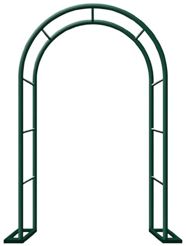 Rosenbogen Metall Torbogen Garten 80cm 120cm 140cm 180cm 200cm 240cm 280cm 300cm 350cm, Rankhilfe Kletterpflanzen(Green,300cm*250cm)