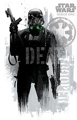 Star Wars Rogue One Death Trooper Grunge Maxi Poster, Mehrfarbig