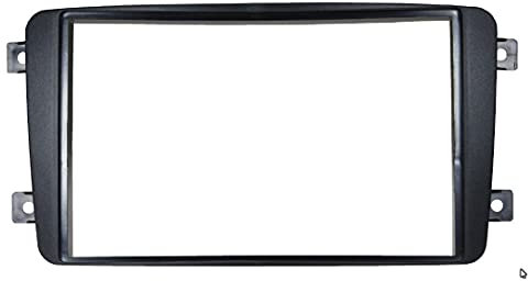 Audioproject A231 - Mercedes Autoradio Radioblende Doppel DIN C-Klasse W203 CLK W209 Viano Vito Einbaurahmen 2-DIN - Audio Auto Radio schwarz