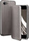 ONEFLOW Business Case für iPhone 7 / iPhone 8 Handyhülle klappbar mit Standfunktion, Klapphülle Flipcase Cover Dünn, PU Leder Hülle mit Kartenfach, 360 Grad Schutzhülle, Taupe