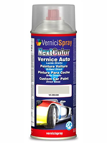 Vernice Ritocco compatibile con MERCEDES A-KLASSE 650 CALCITWEISS/ZIRRUSWEISS per verniciatura carrozzeria in Bomboletta Spray 400 ml Vernice Spray Graffi Auto