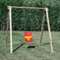 SavinOutdoor Altalena in Legno Standard N.1 Sedile a Gabbia per Bambini Piccoli