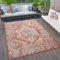 Paco Home Tapis Extérieur Tapis Cuisine Balcon Terrasse Divers Motifs Couleurs Tailles, Dimension:120x160 cm, Couleur:Rouge