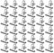Edelstahl Binder Clips 36PCS, 20mm Büroklammern, Binder Clips, Datei Papiergeld Klemmen, Multi-function clip für Fotos, Büro, Küche zu Hause (Silber)