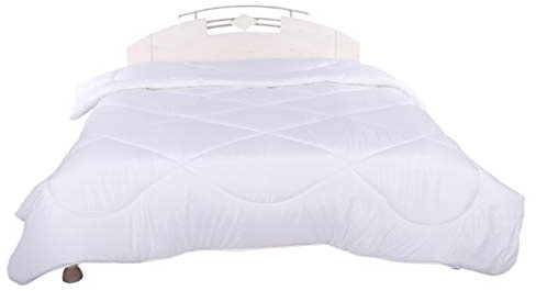 Steppdecke Bettdecke Ganzjahresdecke Sommerdecke Warm Leicht Decke für Allergiker weiß aus Mikrofaser (Sommerdecke/Leichtdecke, 200 x 220 cm)