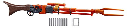 NERF Star Wars Amban Phase-Pulse Blaster, The Mandalorian, Scope, 10 Official Elite Darts, Breech Load, 50.25 Inches Long