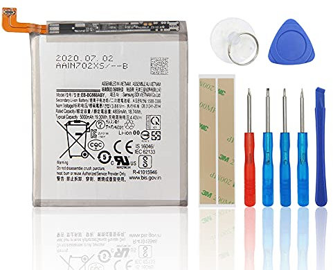 SwarKing Batteria di ricambio EB-BG988ABY compatibile con Samsung Galaxy S20 Ultra SM-G988B con toolkit