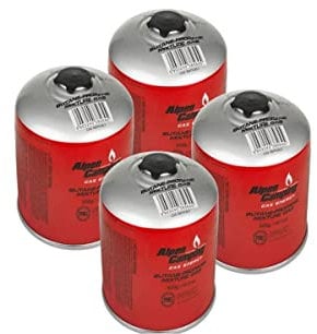 Pack de 4 cartuchos de gas Camping 500gr Butano/propano MIX ALPEN Botella de gas camping Hornillos Barbacoas Aparatos de gas