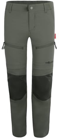 Trollkids Kids Nordfjord Zip-Off Pants 92, Clay Green