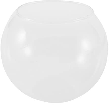Josenidny Vase sphérique rond dans aquarium en verre transparent