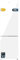 Cecotec Frigorífico Combi Bolero CoolMarket Combi 356 White Glass E. Compresor Inverter Plus Frigorífico Combi Cristal Blanco 200X59.5Cm, 356L, No Frost, Clase E, Multiairflow, Fast Cooling