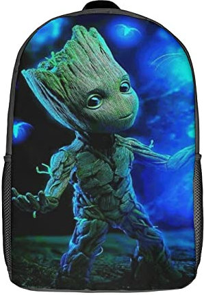 GENBAK Groot Kinderrucksäcke Anime-Charaktere Schultaschen Für Sekundarstufe Kindergarten Vorschulkinder Rucksack Wanderrucksäcke 17zoll