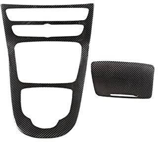 JORAsa Fit for Mercedes Benz E-Klasse CLS W213 2016-2021 Real Carbon Fiber Car Center Console Gear Panel Frame Cover Auto Trim Zubehör Guard Sticker Kits (Color : A)