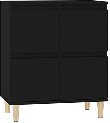 vidaXL Sideboard Schwarz 60x35x70 cm Holzwerkstoff