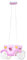 bmf-versand® Deckenleuchte für Mädchen Kinderzimmer – Deckenlampe Weiß Rosa Kutsche 2-Flammig – Kinderzimmerlampe, Höhe 800 mm, Länge 330 mm, E27-Fassung
