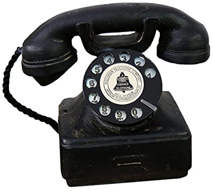Perfeclan Kreative Retro-Telefone, altmodisches Festnetztelefon-Modell, Fotografie-Requisiten, dekorative Wähltelefon-Statue für Hotelschreibtisch
