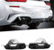 HAIYUN Endstuck Auspuff für B-MW 3 Series G20 G21 M Sport M340 2019 2020 2021 304, Auspuffblenden Edelstahl Auto Endstück Endschalldämpfer Spitze Endrohrblende,A-Black