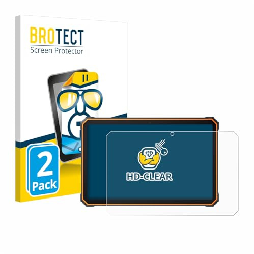 BROTECT Schutzfolie für Blackview Active 8 Pro 10.36 | 2 Stück Transparenter Displayschutz Made in Germany Klare Displayschutz-Folie Clear Einfache Montage Case-Friendly