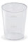 Schnapsbecher Made in Germany | Eichstrich 2cl / 4cl | Shotbecher Plastikbecher Einwegbecher aus Kunststoff PS (Polystyrol), Transparent klar (100)