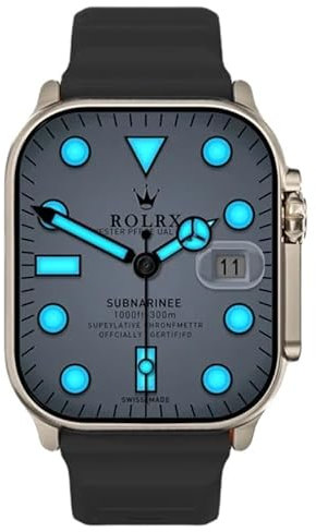 Reloj inteligente Hello Watch 3 + PLUS 2024 Ultra de 49 mm AOMLED con pantalla NFC, rastreador GPS, frecuencia cardíaca, brújula (negro)