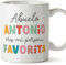 MUGFFINS Tazas Personalizadas para ABUELO - En Español - Persona favorita_Abuelo - 11 oz / 330 ml - Regalo personalizable original y divertido