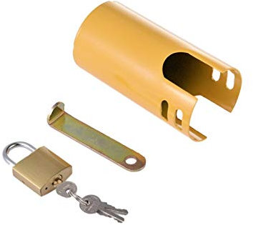 Verrou de Robinet en Métal, Cadenas Robinet Exterieur, Housse de Protection pour Robinet Extérieur Cuisine Jardin, Anti-vol Économie d'eau Verrou de Robinet pour éviter une utilisation non autorisée