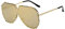 UniPrime Sonnenbrille Sonnenbrille Männliche Mode Sonnenbrille Oversize Goggle Weiblicher Stil Uv400, C10 Gold, Come l'immagine