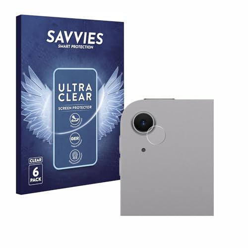savvies Protection Ecran pour Apple iPad Air 11 2024 (Caméra UNIQUEMENT) (6 Pièces) - Film Protection Ultra Clair