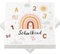 Servietten Schulkind, 40 Stück Regenbogen Einschulung Servietten, Servietten Endlich Schulkind mit ABC, 3-lagig Schulanfang Papierservietten für Kinder Schuleinführung Schule Tischdeko, 33 x 33 cm