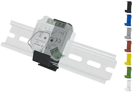 Hutschienenhalter/Adapter Flat für Zigbee DIN Rail bracket (35mm) (Schwarz (Prime))