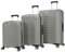 Probeetle by Eminent Koffer-Set Voyager XXI Erweiterbar 3-teilig (S+M+L) Hartschalenkoffer Extra Stark Polypropylen 4 Doppelrollen Grau