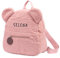 lorajewel Personalisierte Kinderrucksack mit Namen Kleinkind Schultasche Plüsch Bär Rucksack für Jungen Mädchen (rosa)
