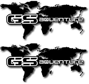 WARFEL Zubehör Motorrad Für B&M&W R 1200 Gs Adventure Reflektierende Felge Wasserdichter Reifen Koffer Notebook Weltkarte Moto Logo R1200gs Aufkleber