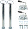 mb-m Juego de 2 soportes de 600 mm para remolques, 2 soportes de 600 mm, material de montaje