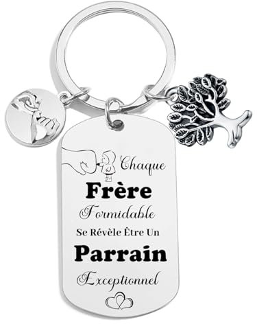 JRZDFXS Cadeau Parrain Porteclef Chaque Frère Formidable Se Révèle Être Un Parrain Exceptionnel - Cadeau Futur Parrain - Surprise Annonce Grossesse Garçon/Fille Naissance Bébé Gender Reveal