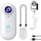 OBEST Cámara Acción 360° 1080P, Camara Buceo Impermeable, WiFi Cámara Deportiva Casco Moto Magnético Portátil Gran Angular 120°, Body CAM Video para Vlog Ciclismo Mascotas, Acc Multifuncion, Blanco