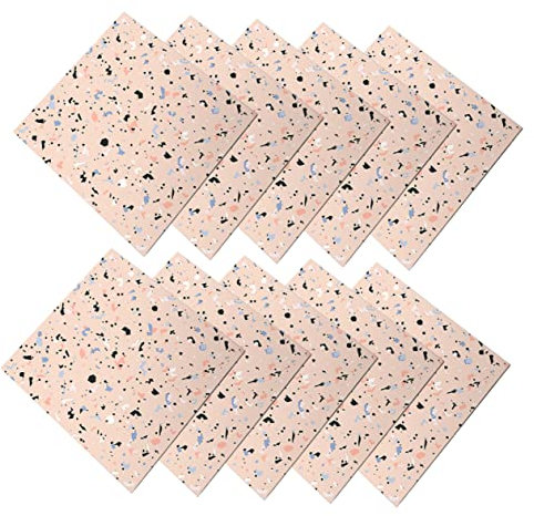 DIYEAH 10 Pezzi Adesivi Anti-slip Decorazione Dell'autoadesivo Del Pavimento Adesivo a Parete Di Piastrelle Sbucciare e Incollare Le Piastrelle Della Doccia Decalcomanie Da Parete Pvc
