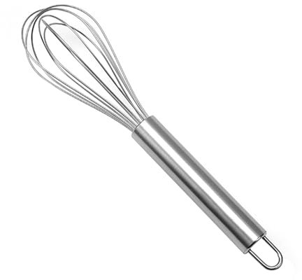 Hand Whisk Tool - Nicht -Kratzer -Edelstahl -Mischutensil zum Backen | Kochenballon Rühren Sie sich zum Rühren von Eiern nach Eier, Hitzeprob kanal küche Whipper für Nicht -Töpfe Schalen Pfanne Safe u