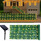 Artificial Ivy Fence Screening with Solar Lights, 3mX1m Expandable Ivy Trellis Screening, IP65,8 Lighting Modes Garden Privacy Fence Screen Panel for Outdoor Garden Wall Decoration (Warm Light)