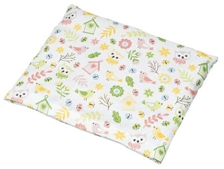NATURMOOR Kirschkernkissen 25×23 cm – Medizinprodukt CE Wärmekissen Klasse I aus Baumwolle, natürliche Kirschkernfüllung, Wärme- & Kälteanwendung, Bunte Eulen