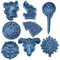 Cuticuter Lot de 8 emporte-pièces pour Biscuits Bleu 16 x 14 x 1,5 cm