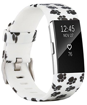 Fit-power - Correa de repuesto para Fitbit Charge 2, accesorio ajustable para pulsera de actividad física Fitbit Charge 2, pequeña y grande, Pattern B, Small Size