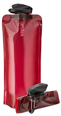 Vapur Eclipse Bouteille d'eau flexible – avec mousqueton, 1 litre – Bordeaux