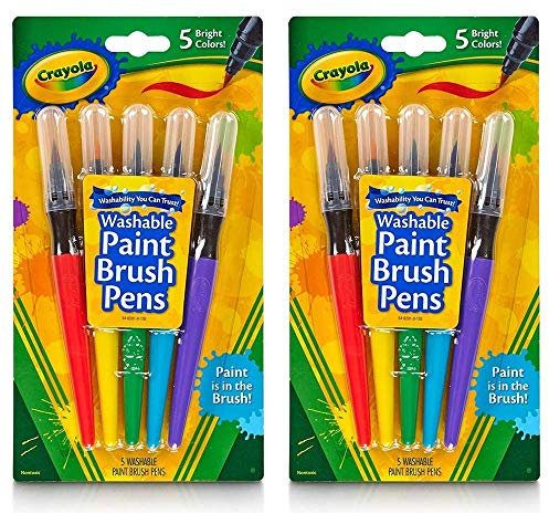 Crayola Washable Paint Brush Pens - 5 Count (2-Pack)