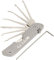 PEARL Schlossöffner: Lockpicking-Werkzeug mit 7 Dietrichen & Spanner, Edelstahl (Schlossöffner Werkzeug, Pick Set, Einbruchswerkzeug für Schlösser)