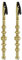 minkissy 2 Stücke Schmuck Helfer Armband Kumpel Armband Werkzeug für Mädchen Frauen Handgelenk Halskette (Golden)